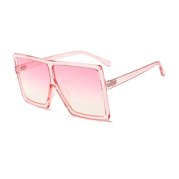 Piața Supradimensionat ochelari de Soare pentru Femei Brand de Top Goggles Mens Vintage Albastru Ochelari de Soare Cadru Mare la Modă Design de Brand de Ochelari UV400