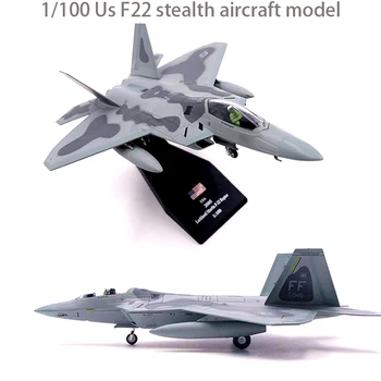Pret Special 1 / 100 de Noi avioane stealth F22 model Primul luptător aripa Terminat aliaj ornament