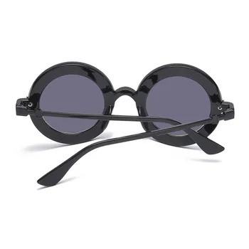 Retro Mici, Rotunde ochelari de Soare Femei Vintage Marca Nuante de Negru Metal de Culoare Ochelari de Soare Pentru femei Designer de Moda Lunetă