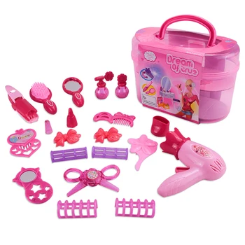 Simulate Cosmetice Instrument de Coafură Instrument de Copii accesorii machiaj jucării Dressing si Cosmetice Set de Jucării de Familie jucarii si Cadouri