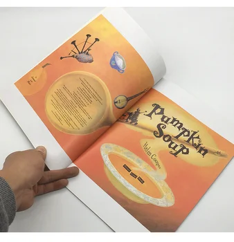 Supa de dovleac Poveste de Lectură Carte cu poze pentru Copii de Învățare Limba engleză sala de Clasă Montessori Jucărie de Învățământ pentru Copii