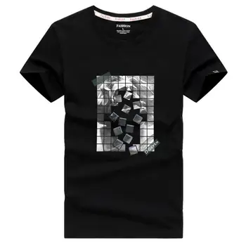 SWENEARO Marca Bărbați T-shirt de Vară de Înaltă Calitate din Bumbac tricou Barbati Moda de Imprimare T-shirt pentru Bărbați Îmbrăcăminte Topuri Teuri homme 5XL