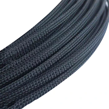 Textile maneci nylon ignifug împletite net tub pachet linie de fibra optica de sârmă de protecție tub de 4mm-20mm tub de ochiuri