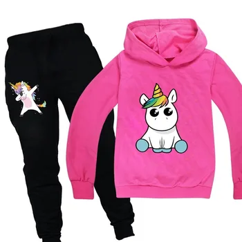Unicorn Hanorace Copii Jachete De Moda Pentru Copii Hooded T Shirt Pentru Copii Toddler Girls Haina Haine Copii Baieti Casual Sport Tees