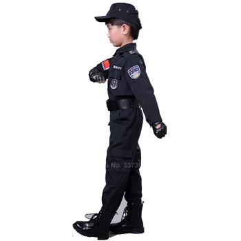 Uniforma militară Costume de Halloween pentru Baieti Petrecere de Carnaval Forță Specială Armata SWAT Costum Copii Fete Polițist, Ofițer de Poliție Îmbrăcăminte