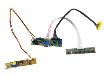 VGA LCD LVDS Controler de Bord Kit de Lucru Pentru HT190WG1-100 HT190WG1-600 1440x900 4CCFL Panou