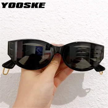 YOOSKE Brand Ochi de Pisica ochelari de Soare Femei Vintage Soare GlassesUnique templu decorare Ochelari pentru Barbati Negru Mrrior Ochelari de protectie UV400