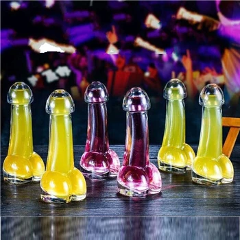 Împușcat Amuzant Penis Cocktail-uri Cana Sticla Bar, Club de noapte Dedicat Cupe Petrecere de Moda gura Mica va proteja vinul de stropire.